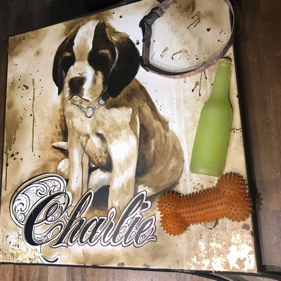 Custom one of a kind oil/spray paint on canvas - Picture 3 of 16